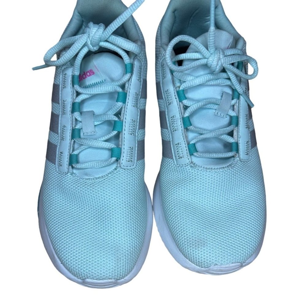 Adidas Women's Lite Racer TR 21 K Mint Green Size 6.5 - Picture 4 of 8